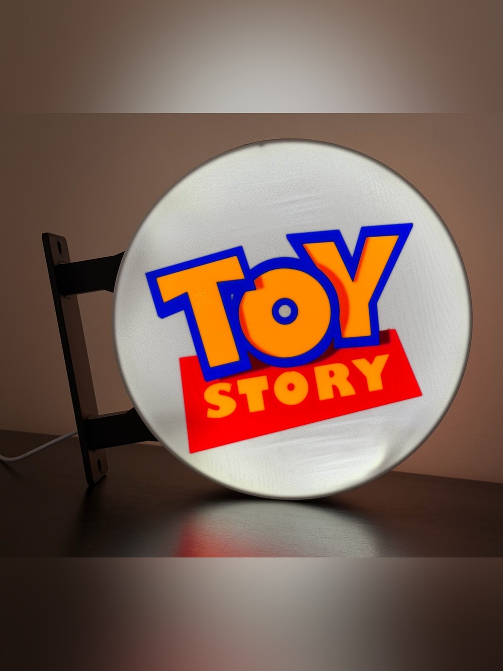Toy Story led light sign wall mount 3d printed